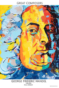 George Frideric Handel Poster 24 x 36